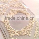 Decorative Glitter Frame Lace Foam Sticker, Classic Decorative Shinny Glitter Sticker thumbnail-5