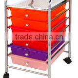 Plastic Drawer Trolley Movable Drawer Organizer Rack Storage Rack With Wheels thumbnail-1