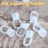 Tattoo Ink Holders- 100pcs Permanent Makeup Easy Ring Ink Container/Cups Holders thumbnail-1