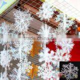 Cheap 3pcs 11 15 18 22cm plastic New Classic White Snowflake Ornaments Christmas Holiday Party Home Decoration