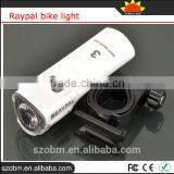 Biking RAYPAL 3W 3 Modes Light Front Bike Led Lights For Bicycle With Clip thumbnail-2
