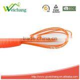 WCJ495 New Design Carrot Handle Egg Whisk Silicone Wire Whisk, Egg Frother, Milk & Egg Beater Blender 10" Hot Sales thumbnail-2
