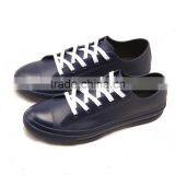 Waterproof Lace up Black White Pink Cheap New Design Low Height Girls Womens Garder Shoes Casual Gym Style PVC Rain Shoe Wellies thumbnail-2