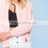 2016 Factory Price Life Satin Bomber Smart Ladies Jacket thumbnail-2