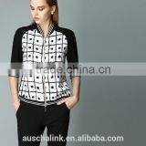 Autumn Outdoor Fashion Stylist Dot Print Patched Jacket Wholesale thumbnail-2