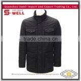 Black Lightweight Cool Winter Quilted Mens Windbreaker Jacket thumbnail-1