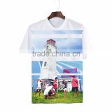 Tshirt Sublimation Print no minimum quantity 3D shirt you print private label 2016