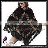 CX-B-M-62A 2016 New Latest Cheap Genuine Mink Fur Poncho and Shawl thumbnail-1