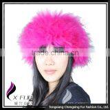 CX-E-16 Fashioon Women Hairband Fur Stretch Neck Warmer Girls Hair Headband thumbnail-3