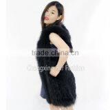 CX-G-B-69E Women's Real Raccoon Fur/ Rabbit Fur Vests From China thumbnail-3