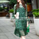 Feeling Girl Dress African Print Designs Pakistani Chiffon Dress thumbnail-1
