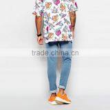 Light Blue Denim Bulk Mens Wholesale Jeans Factory Price thumbnail-2