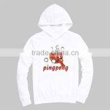 White Print 100% Fleece Polyester Hoodies Wholesale Lightweight Hoodie thumbnail-2