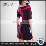 MGOO 2015 Imported Wholesale Custom Made Brand Bandage Spandex Dress For Women Purple Bodycon Sexy Party Dress H054 thumbnail-2