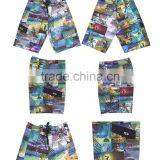 Mens Drawstring Beach Pants With Crazy Pattern thumbnail-6