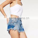 2016 Custom Fashion Apparel Young Girl Summer Sexy Women Jeans Shorts Short Pants Half Pants Cotton Girls thumbnail-2