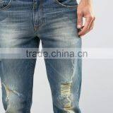 2016 New Style Mens Denim Jeans Fashion Skinny Distressed Jeans thumbnail-3