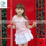 2017 Summer Stylish Girls Off-shoulder t Shirt Wholesale Children's Boutique Clothing thumbnail-3