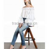 OFF SHOULDER Long Sleeve Spring Woman Top 2017 Latest Fashion Top Design thumbnail-1