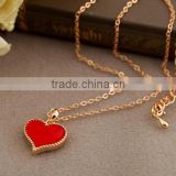 China Yiwu wholesale lucky heart necklace for women