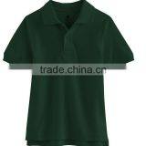Custom Factory Wholesale Solid Pique Cotton Poly Kids School Uniform Polo Shirt