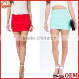 2015 High Quality Fashion Elastic Banded Mini Skirt Ladies Short Skirt thumbnail-1