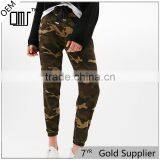 Joggers Camouflage Plush Womens Khaki Work Pants With Elastic Rope thumbnail-1