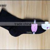 Custom Wholesale Ankle High Black Bamboo Firber Custom Logo Woman Dress Socks thumbnail-3