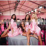 The New Spring 2017 Ladies' d Secret Star Emulation Silk Coat With Pink Pajamas Sexy Leisurewear Wholesale thumbnail-1