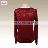 New Fashion Ladies Winter Knitted Sweater, Fashion Ladies Pullover Sweater 82%Acrylic 10Wool 8%Alpaca thumbnail-1