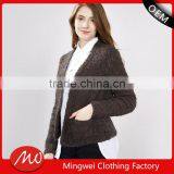 2017 Latest European Style Ladies Handmade Knitting Sweater Cardigan for Wholesale thumbnail-1