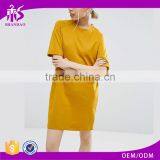 Guangzhou Shandao OEM Wholesaler Casual Summer Plain Dyed 180g 100% Cotton Elongated Tshirt Wholesale Maxi Skirts thumbnail-1