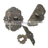Cabinet Accessories Zinc Based Alloy Antique Bronze Pattern Carved Case Locks thumbnail-3