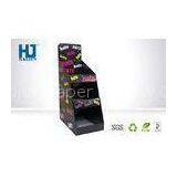 Black CCNB 350g Corrugated Cardboard Pallet Display For Hats , Counter Display Stands