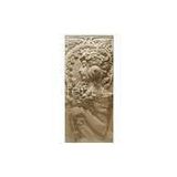Brown Decorative Ceiling Panels Boards , Stone Wall Background