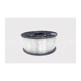 Clear White PETG Filament For 3D Printer With Black Plastic Spool SGS Rohs