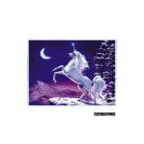 Cross-stitch Cross Image Moon World of Ice and Snow Unicorn Mountain Edge Roar Cross Stitch Y09042704 thumbnail-1