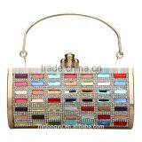 Rhinostone Deco Fancy Clutch Bag / Women Wonderful Rhino Purse Evening Handbag Gorgeous Bridal Wedding Purse Party Bag Handbag thumbnail-4