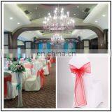 2015 Wedding Chair Decorative Red Transparent Organza Bows thumbnail-1