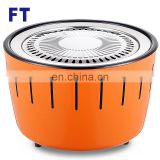 OEM ODM cool rolled steel RoHS approved Electric fan portable outdoor charcoal bbq with korean bbq  grill table