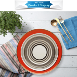 Ceramic Dinner Plate 10.5 Inch Dinner Plate for Restaurant and Hotel Table thumbnail-2