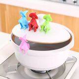 Witch Multi-function Spill-proof Holder Silicone Pot Lid Anti-overflowing Tableware Stand Food Grade Kitchen Supplies