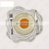 INS Creative Flowers and Roses Gold Stamp Hollow-out Heat Insulation Mat PVC Table Mat Plate Mat thumbnail-5