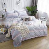 2020 Summer New Arrival Household Products Leaves Plaid Simple Style Aloe Cotton Bed Linen Comforter Bedding Set Cheap Price thumbnail-2
