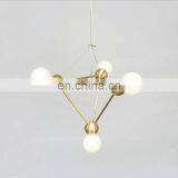 Modern Industrial Art Deco Metal Glass Ball Round Led Ceiling Chandelier Pendant Lamp thumbnail-7