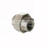 1/2 Inch 304 CF8 Forged Stainless Steel Pipe Fitting SS Union Connector thumbnail-2