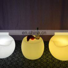 Wholesale Outdoor Led Bar Seat Lighting Changing Plastic Chair Illuminated Led Drum Stool thumbnail-2