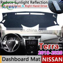 for Nissan Terra 2018 2019 2020 Anti-Slip Mat Dashboard Cover Pad Sunshade Dashmat Protect Anti-UV Carpet Dash Car Accessories