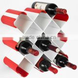 Hot sale! 13 Bottles Wall Mounted Metal Wine Rack D011