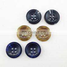 Fashion Plastic Solid Colored Shirt Clothing Custom Resin Buttons